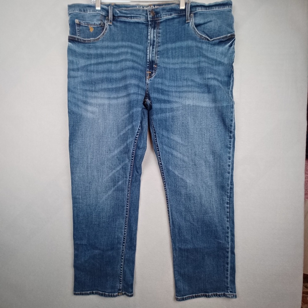 US Polo Assn Jeans mens 40x32 blue Slim Straight active stretch flex comfort
